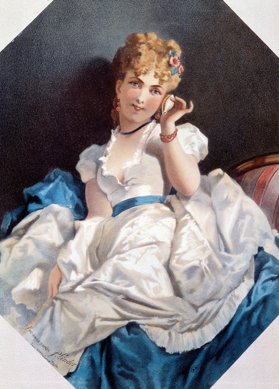 Die Frau in der Muschel von Philippe Jacques Linder