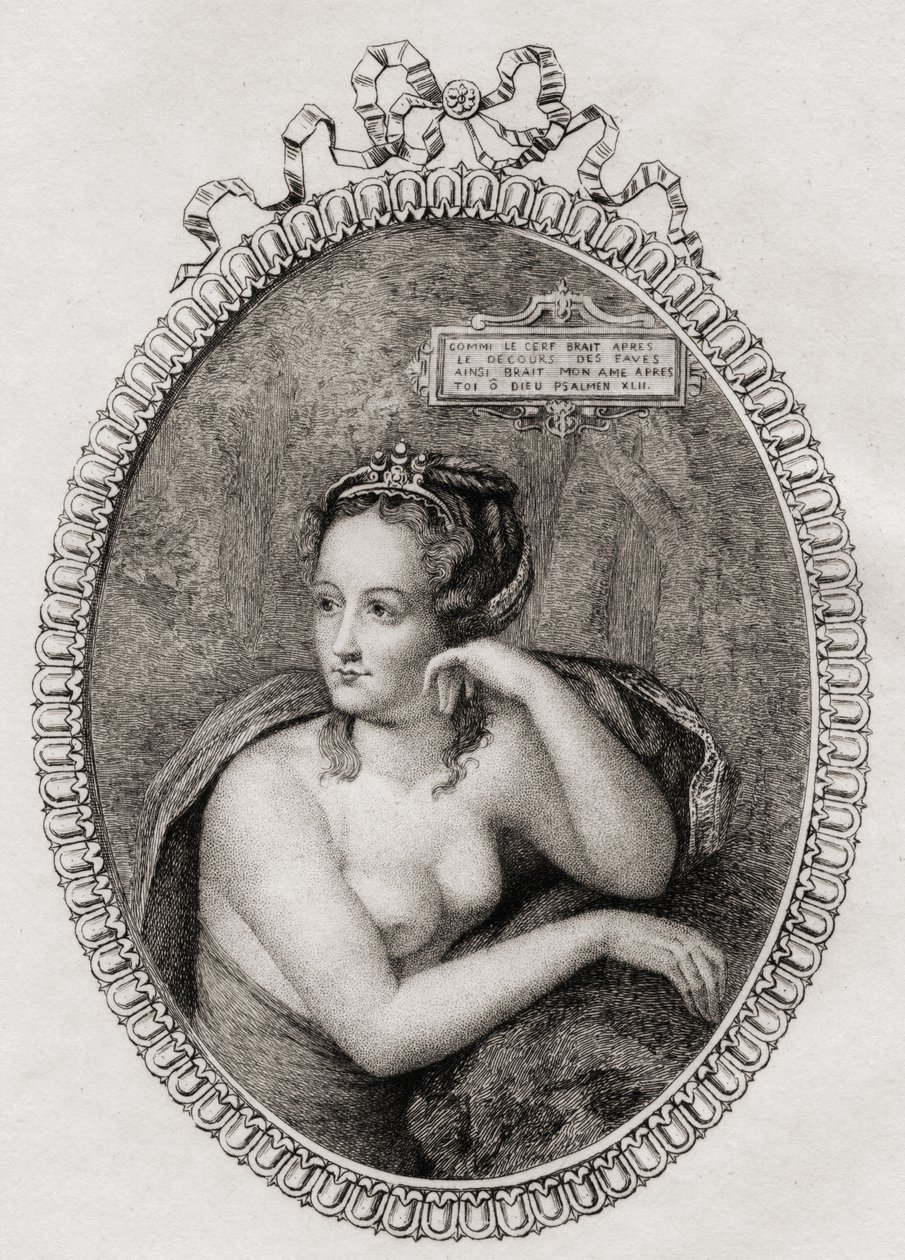 Französische Mätresse von König Heinrich II. von Frankreich: Diane de Poitiers (1499-1566) von Philippe after Mercier