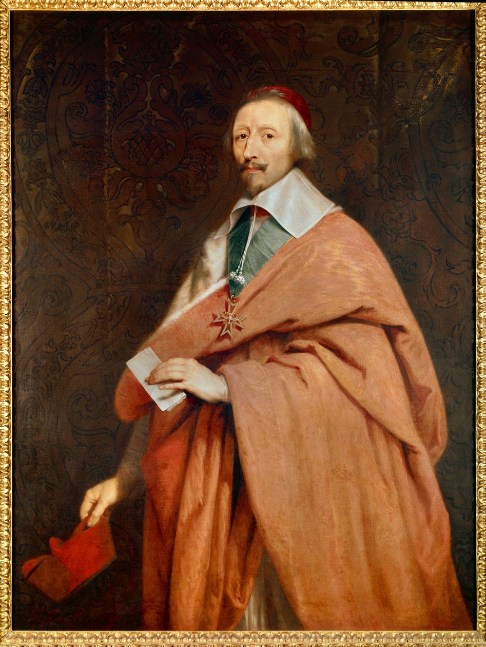 Armand Jean du Plessis, Kardinal de Richelieu: Porträt aus der Werkstatt von Philippe de Champaigne von Philippe de (studio of) Champaigne