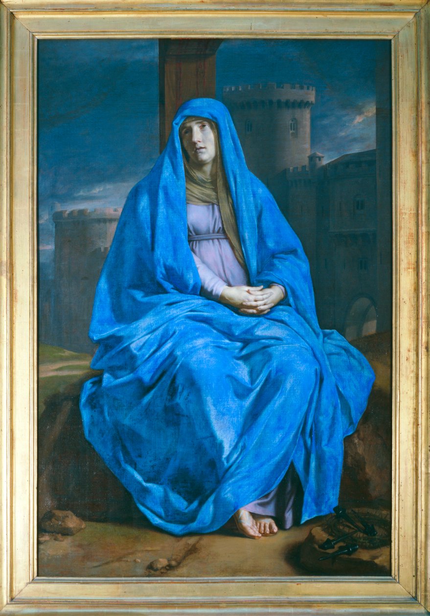 Die schmerzhafte Jungfrau am Fuß des Kreuzes von Philippe de Champaigne