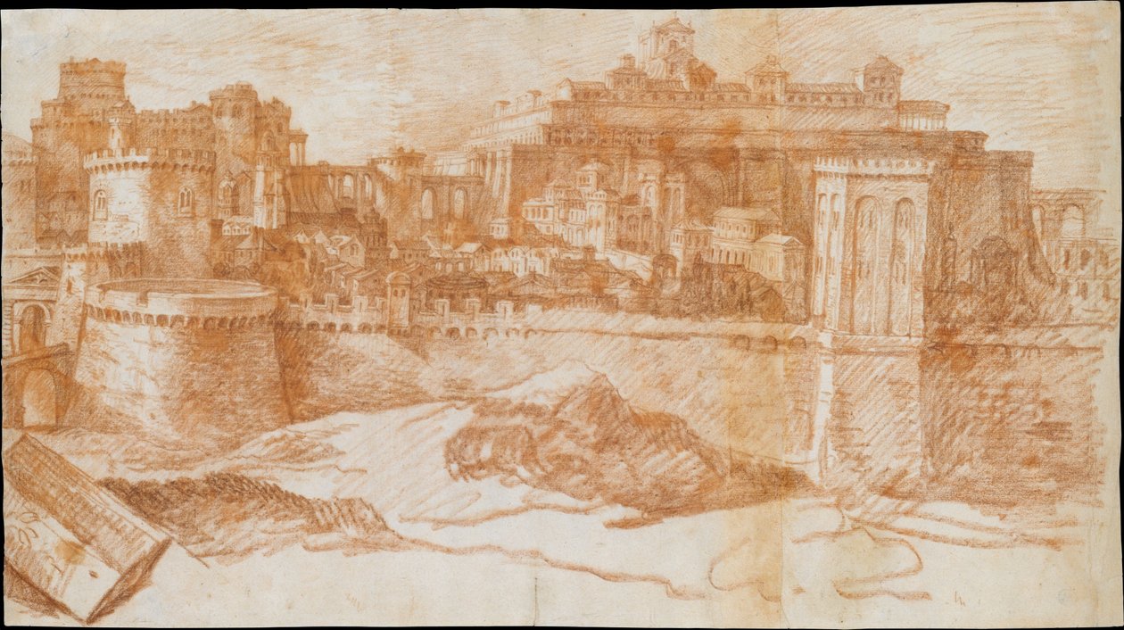 Ansicht von Jerusalem mit dem Tempel Salomos von Philippe de Champaigne