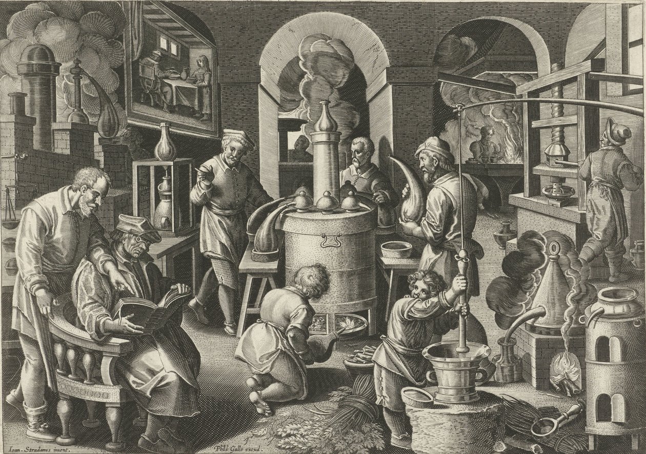 Destillation von Philips Galle (attributed to workshop of)