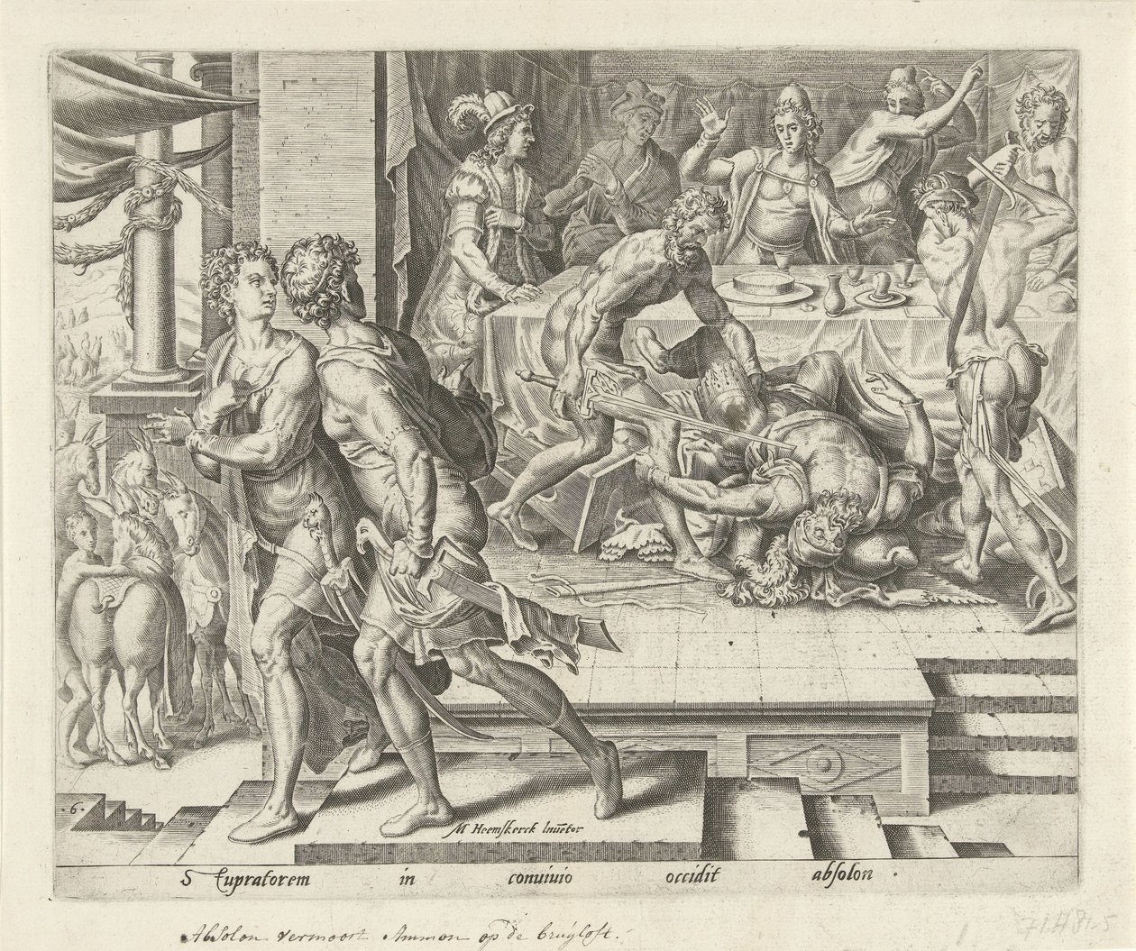 Absaloms Rache von Philips Galle