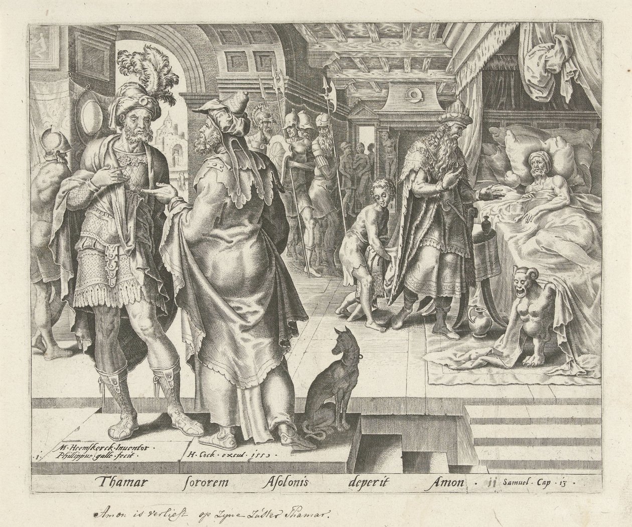 Jonadab berät Amnon von Philips Galle