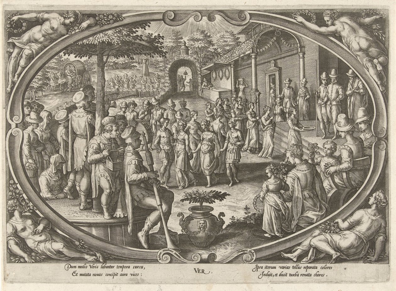 Frühling
Ver (Titel auf Objekt)
Die vier Jahreszeiten (Serientitel) von Philips Galle