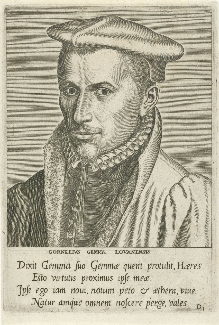 Porträt von Cornelius Gemma von Philips Galle