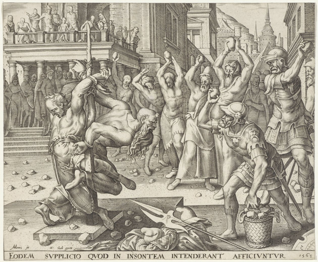 Steinigung der Ältesten von Philips Galle