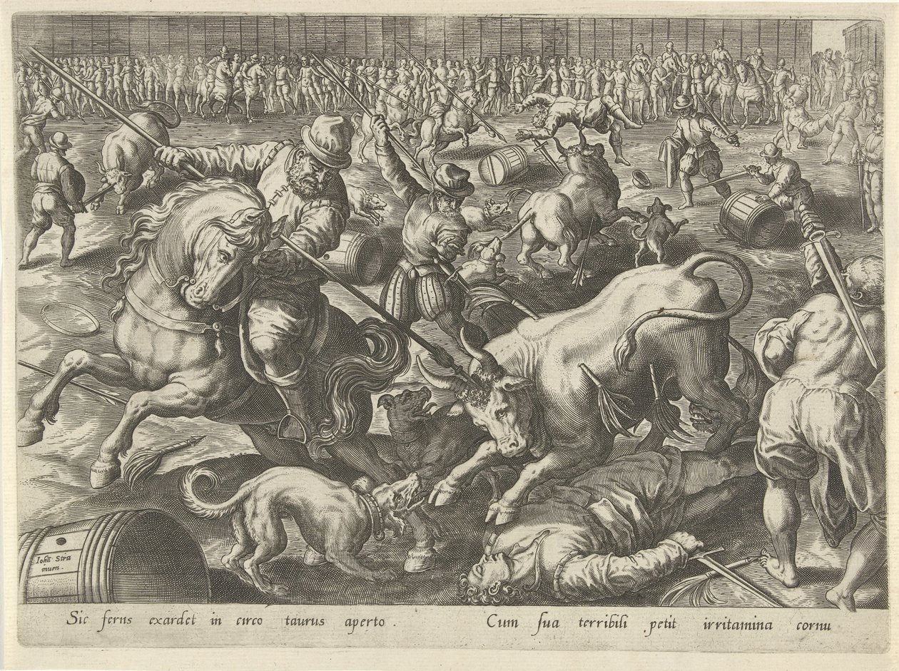 Stierkampf von Philips Galle