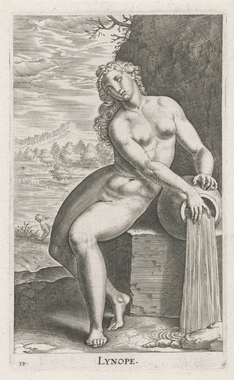 Wassernymphe Linope von Philips Galle
