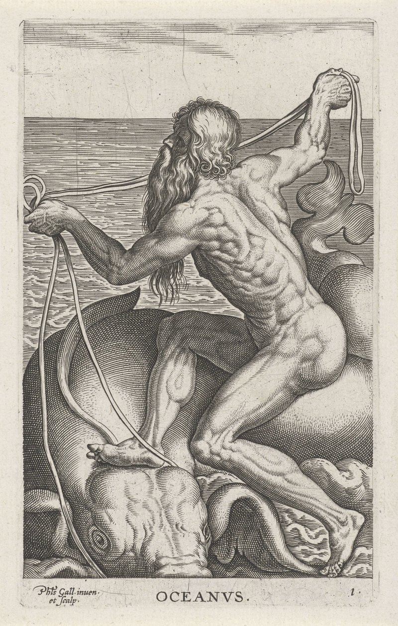 Meeresgott Okeanos von Philips Galle