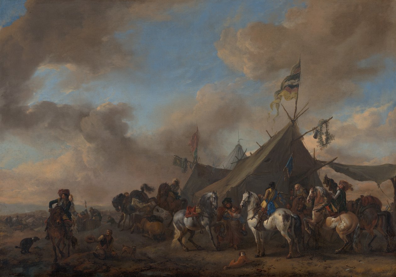 Armeelager von Philips Wouwerman