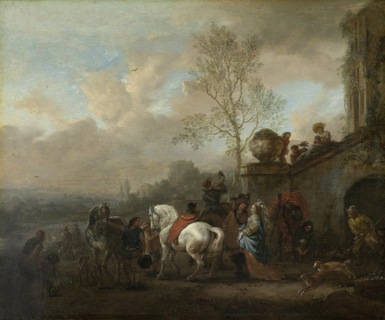Aufbruch zur Jagd von Philips Wouwerman