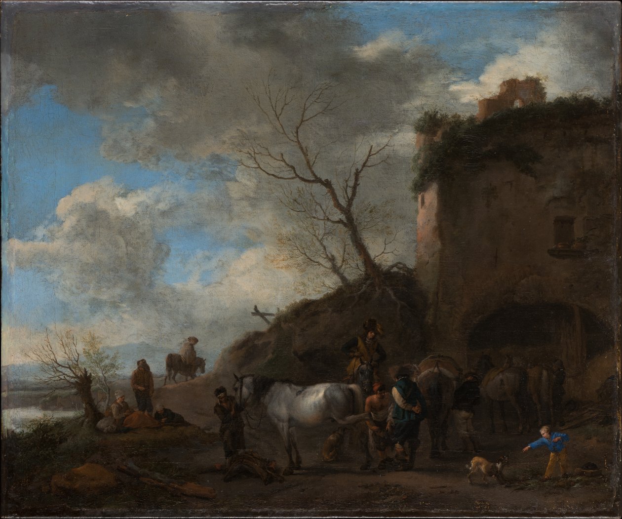 Reiter bei einem Schmied von Philips Wouwerman
