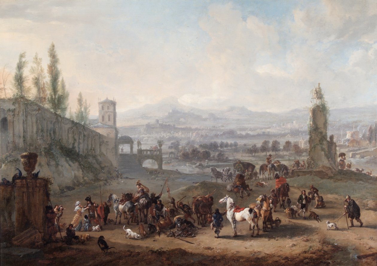 Die Rückkehr von der Jagd, nach ca. 1650 von Philips Wouwermans or Wouwerman