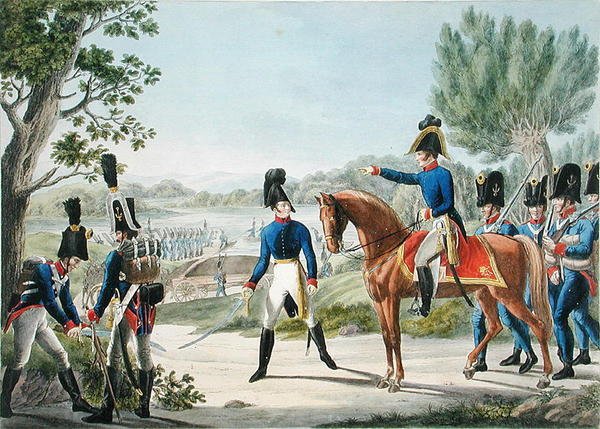 Die neuen kaiserlich-königlichen österreichischen Pontoniere nach den Napoleonischen Kriegen, um 1820 von Phillip von (after) Stubenrauch