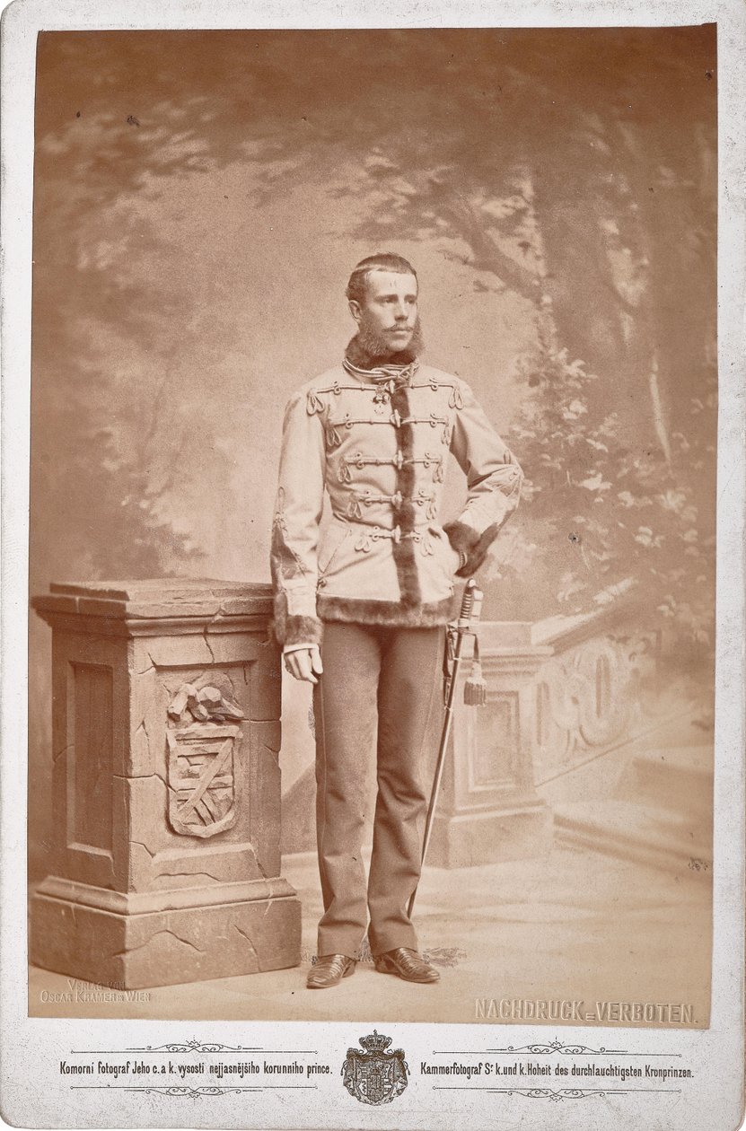 Rudolf, Kronprinz von Österreich von Photo studio C. K. Dvorni Prague.