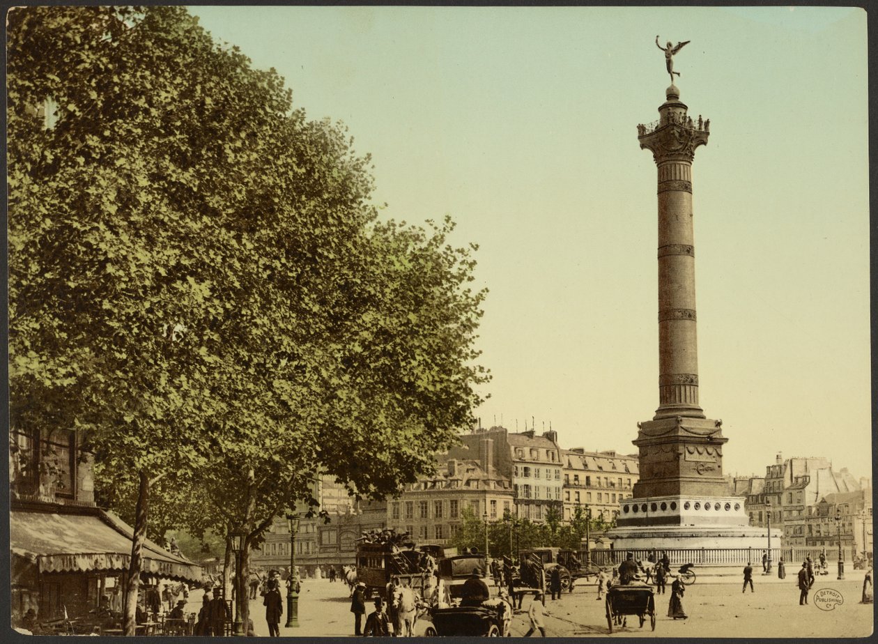 [Colonne de Juillet, Place de la Bastille, Paris, Frankreich] von Photochrom Zürich