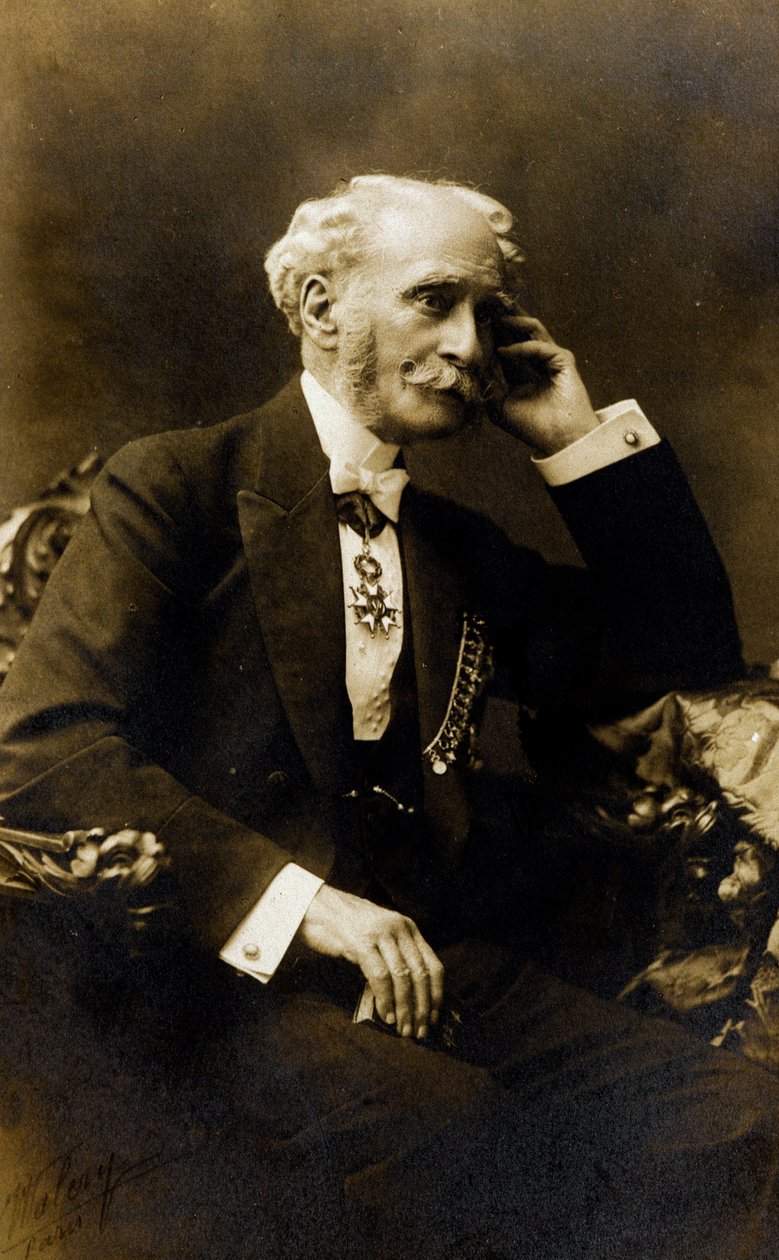 Porträt von Francois Stephen Emile Liegeard (1830-1925), französischer Schriftsteller, Dichter und Politiker - Fotografie, Sammlung Baussy von Photographer French