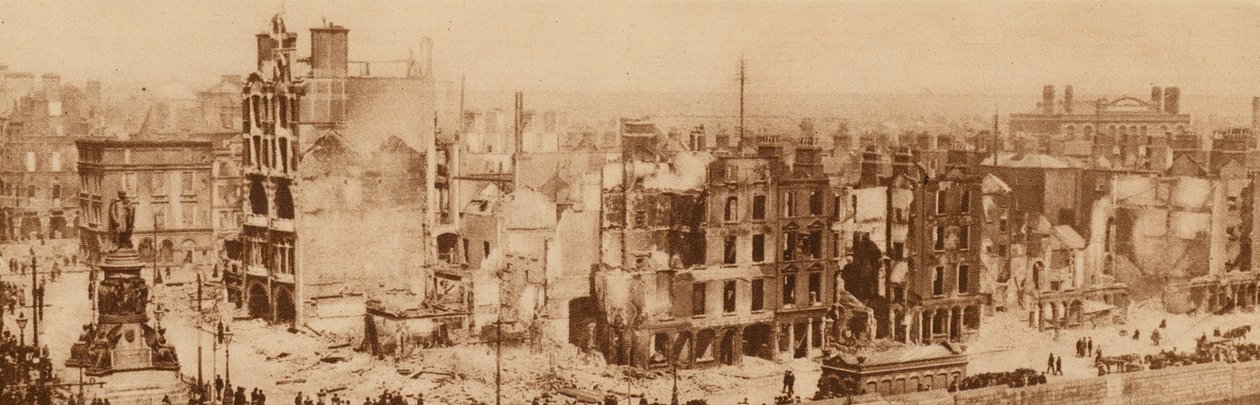 Dublin, Irland, nach dem Osteraufstand, April 1916 von Photographer Irish