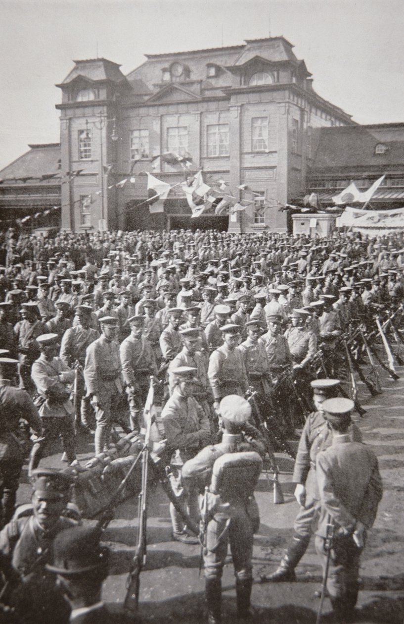 Japanische Invasion der Mandschurei von Photographer Japanese