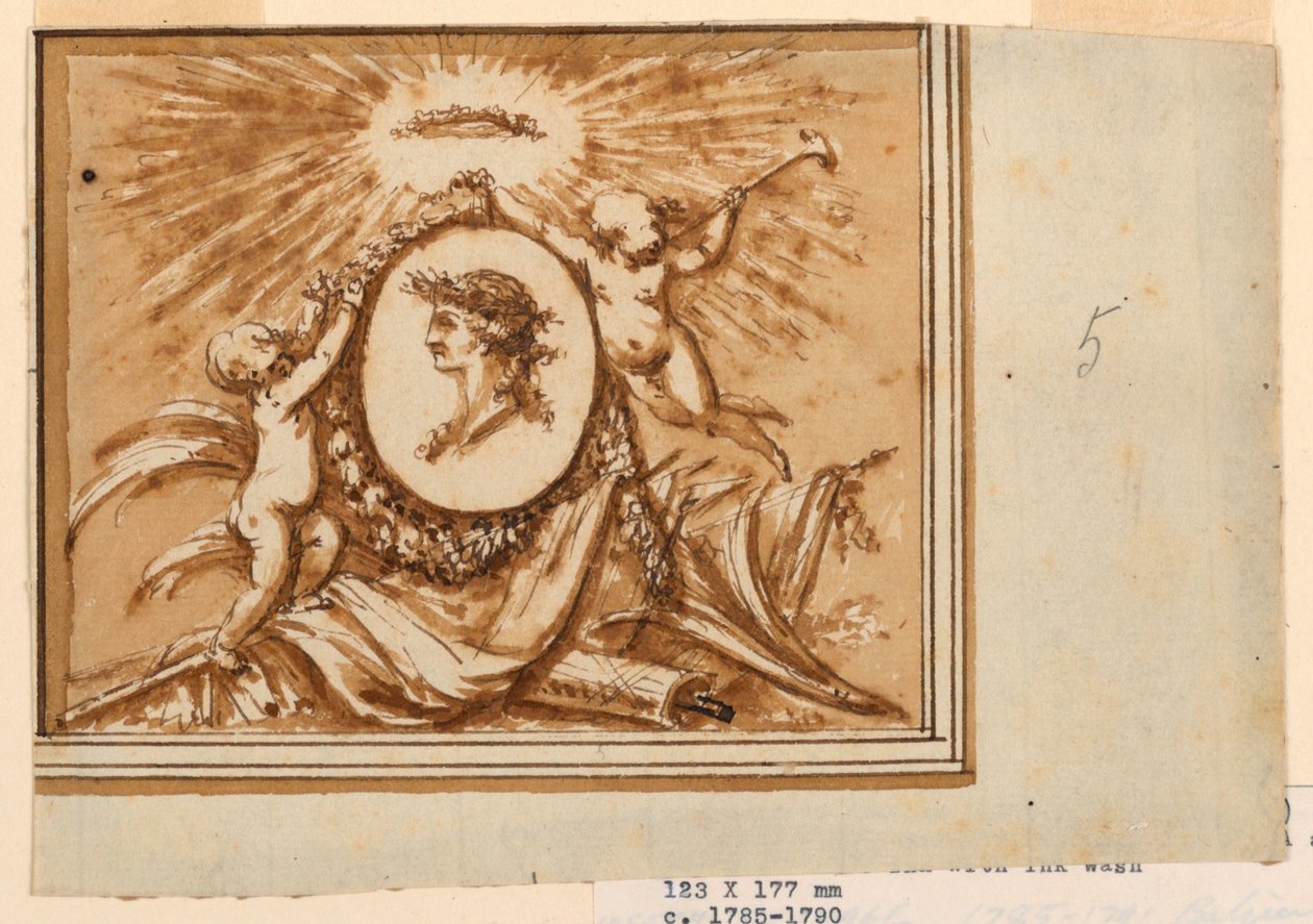 Entwurf für ein Oberlicht von Piat Joseph Sauvage