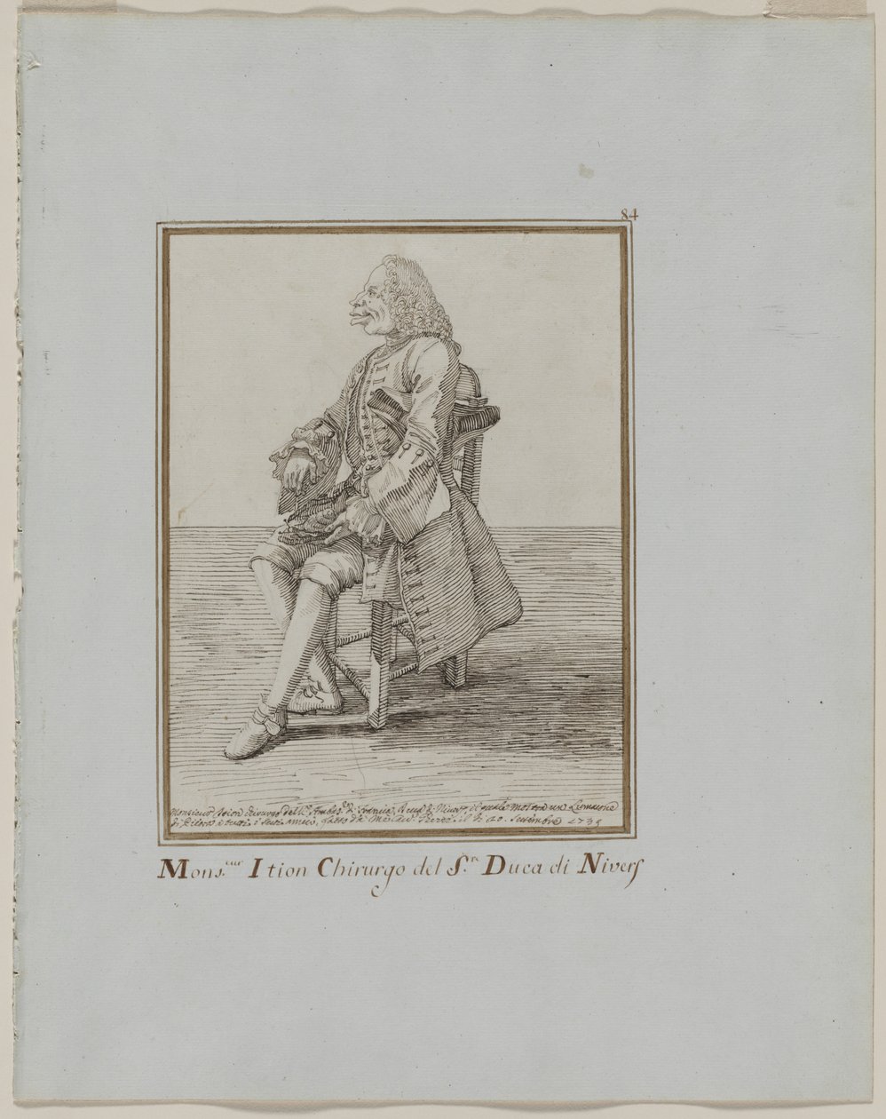 Monsieur Ition Chirurgo del sre. Duca di Nivers, 1749 von Pier Leone Ghezzi