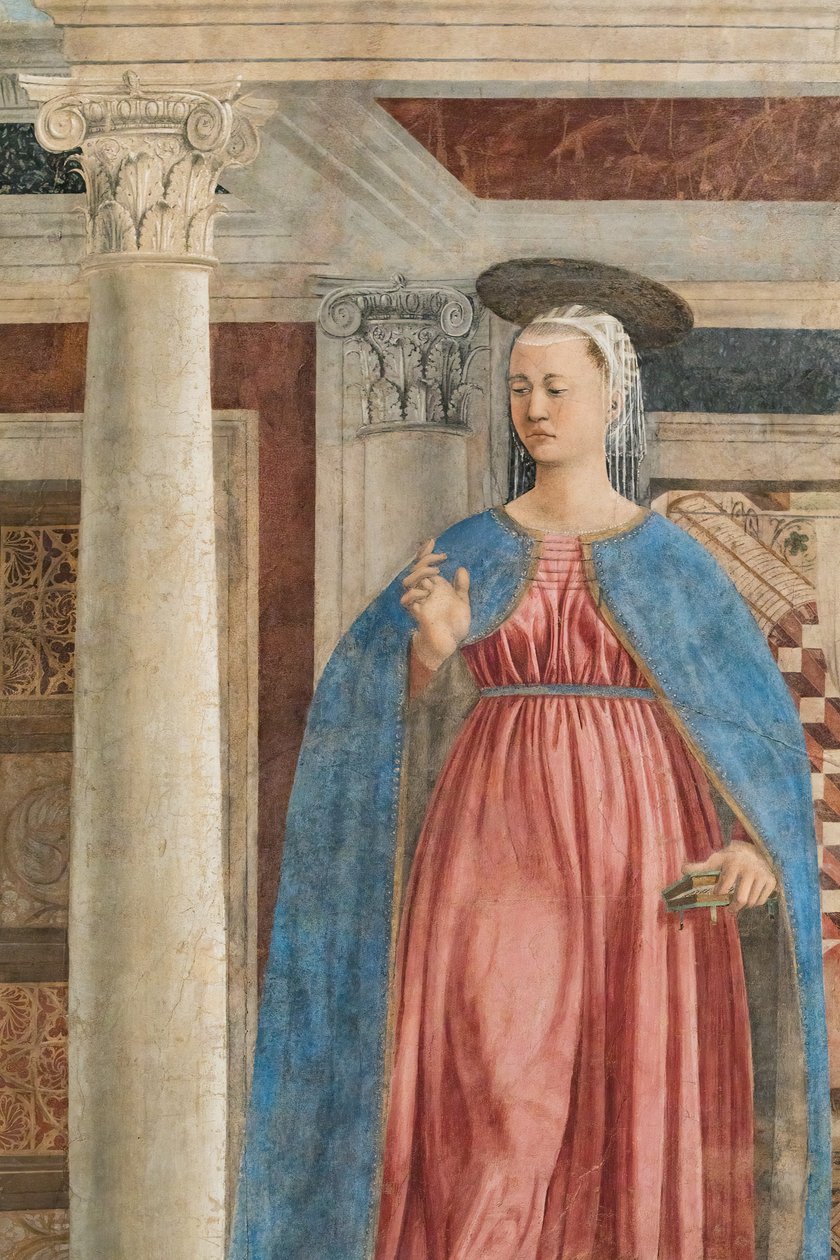 Die Verkündigung (Detail) von Piero della Francesca