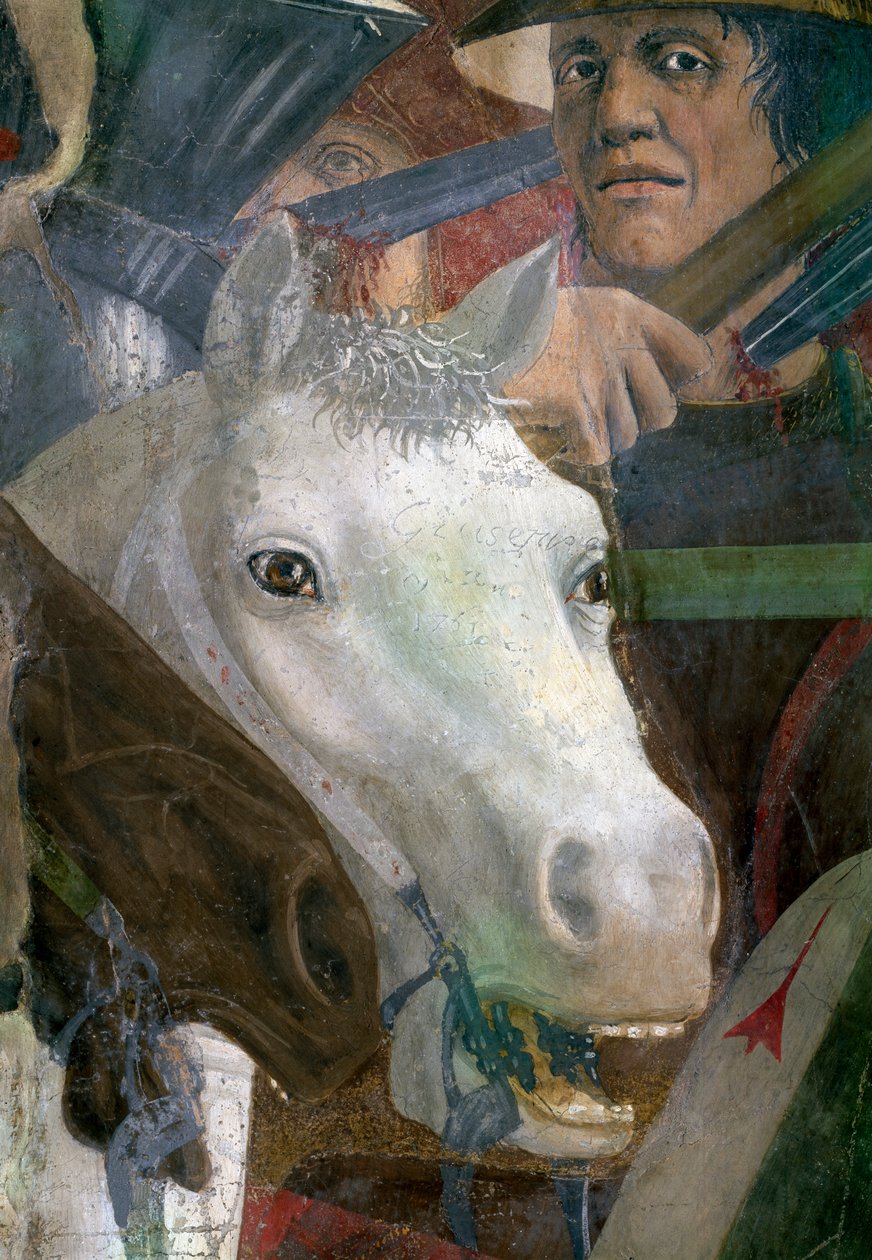 Die Legende vom Wahren Kreuz, die Schlacht von Heraklius und Chosroes (Detail) von Piero della Francesca