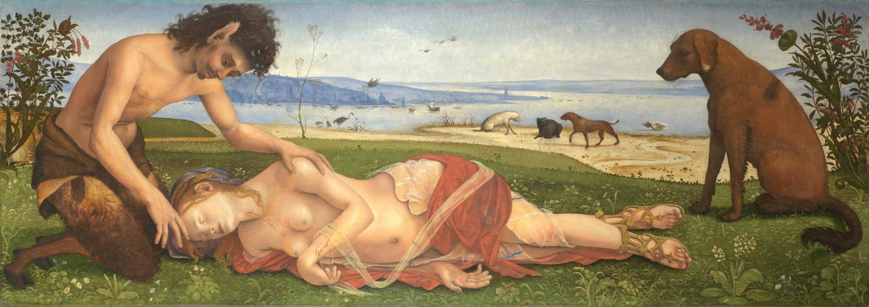 Ein Satyr trauert um eine Nymphe, ca. 1495 von Piero di Cosimo