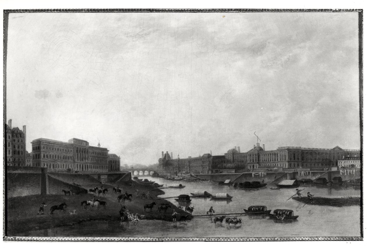 Ansicht von Paris von der Pont-Neuf, ca. 1800 von Pierre Antoine Demachy