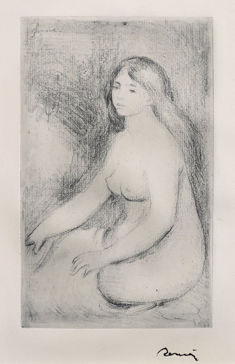 Sitzende Badende, 1897 von Pierre Auguste Renoir