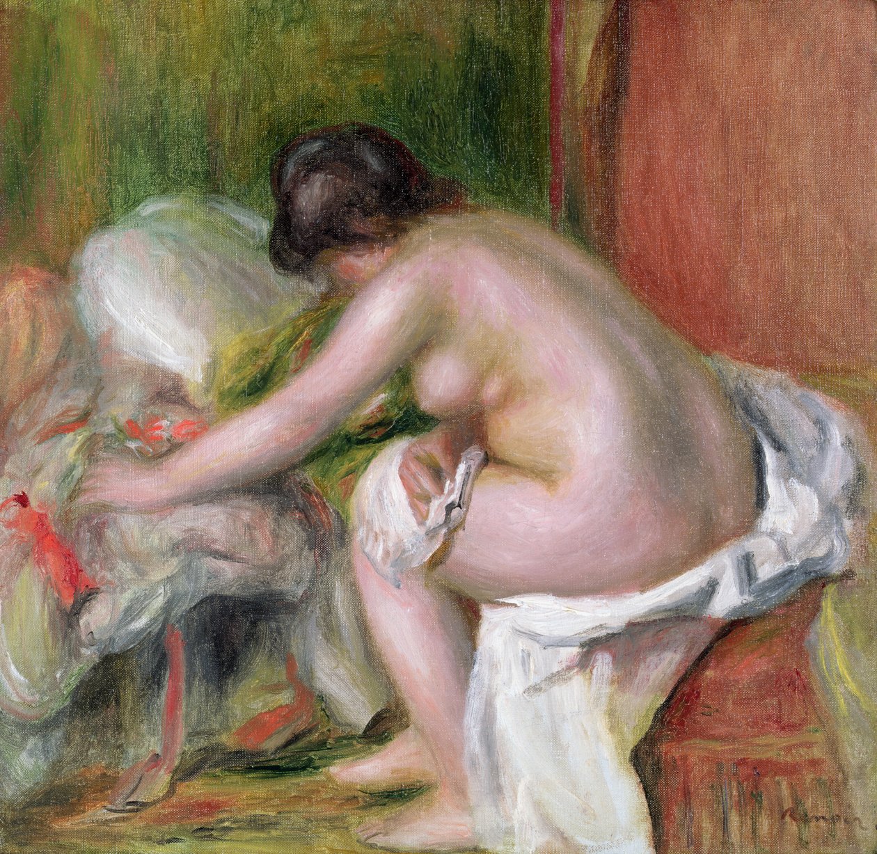Sitzender Badender, 1898 von Pierre-Auguste Renoir