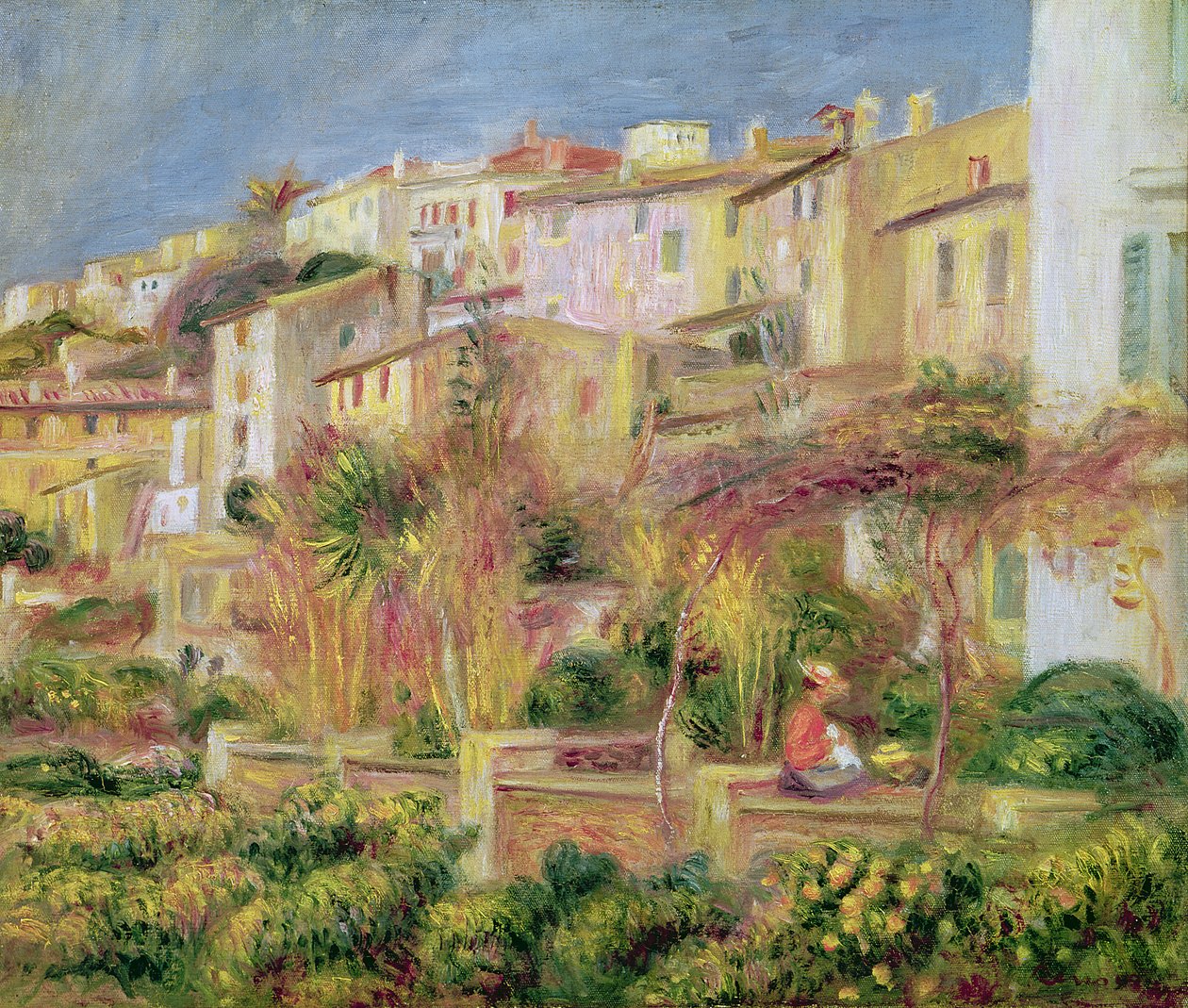 Terrasse in Cagnes, 1905 von Pierre-Auguste Renoir