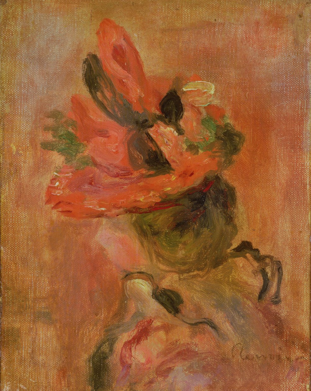 Frau mit Hut von Pierre-Auguste Renoir