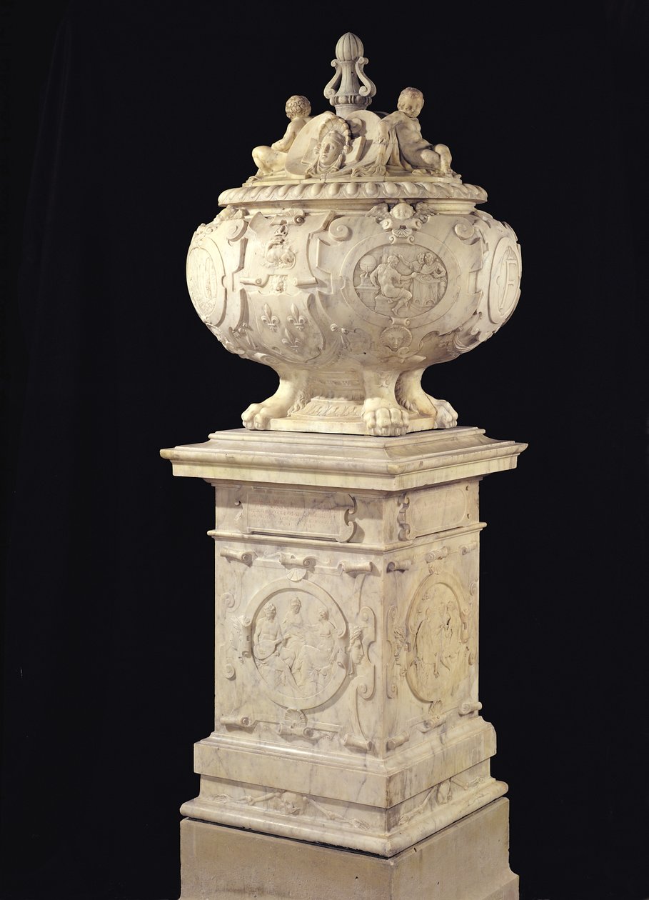 Graburne mit dem Herzen von François I (1494-1547), 1556 von Pierre Bontemps