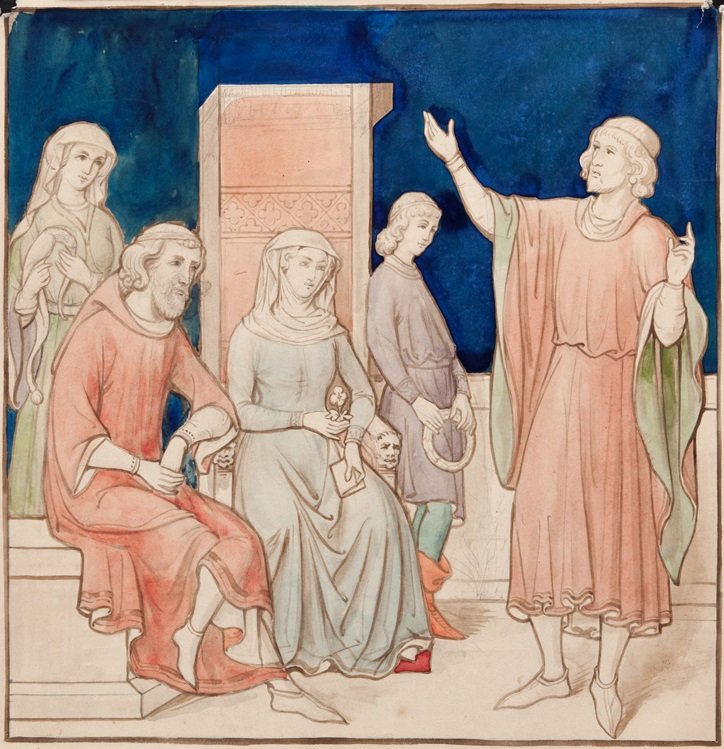Entwurf für eine Allegorie auf die Poesie von Pierre Cuypers