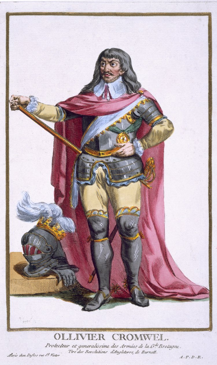 Oliver Cromwell (1599-1658) 1780 von Pierre Duflos