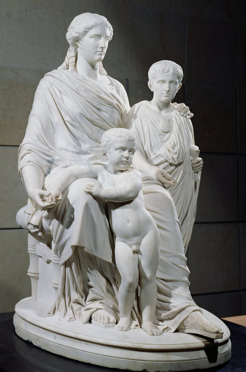 Cornelia, Mutter der beiden Gracchi-Brüder, 1861 von Pierre Jules Cavelier