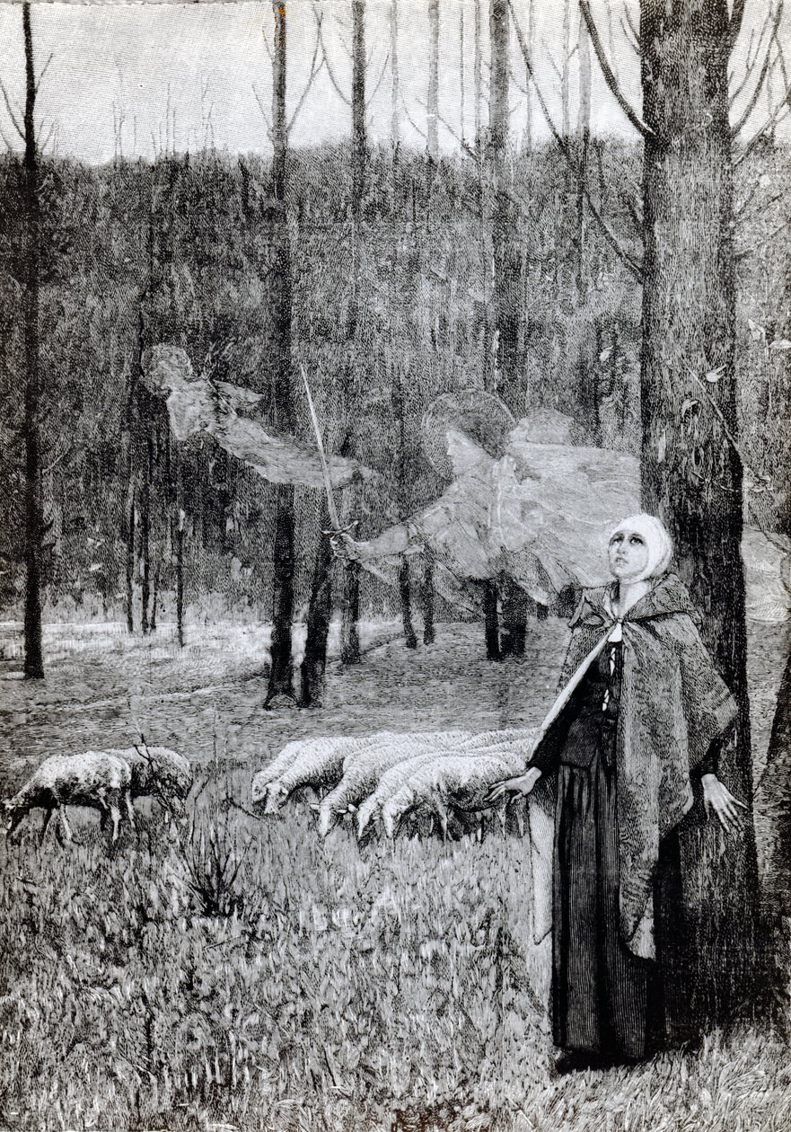 Johanna von Orléans hört die Stimmen, 1895 von Pierre Lagarde