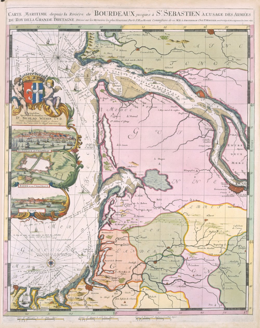 La Naptune Francois, ou Atlas des Cartes Marines, 1693 von Pierre Mortier