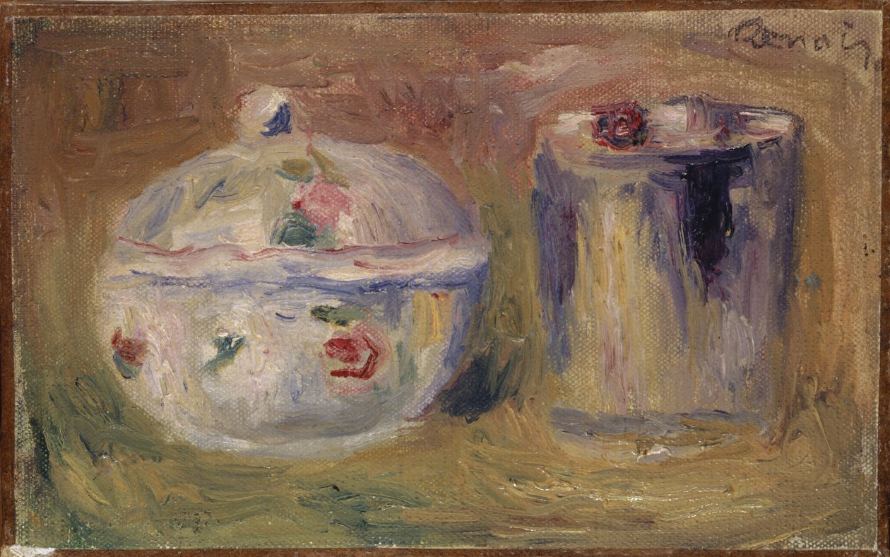 Zuckerdose und Becher, um 1900 von Pierre Auguste Renoir