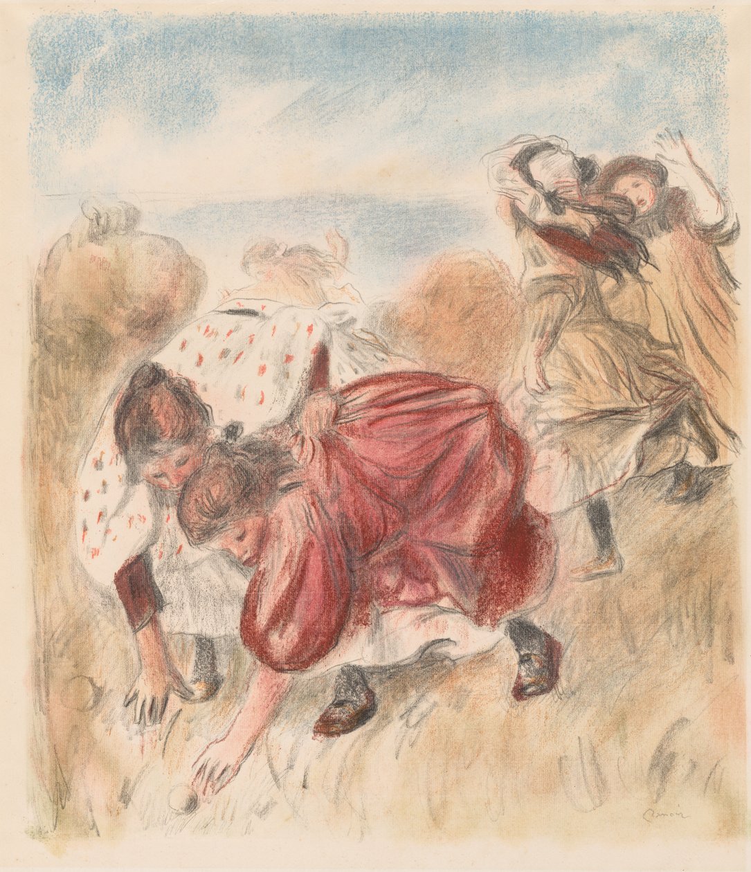 Kinder spielen Ball von Pierre-Auguste Renoir