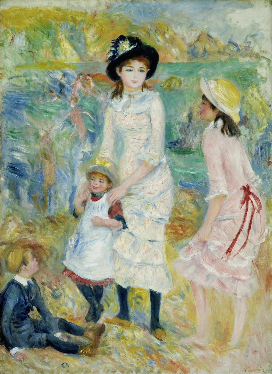 Kinder am Strand, Guernsey von Pierre-Auguste Renoir