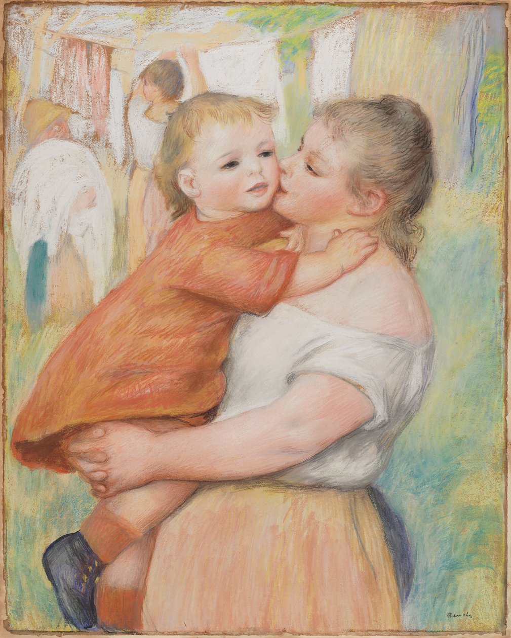 Wäscherin und ihr Kind (Aline und Pierre) von Pierre-Auguste Renoir