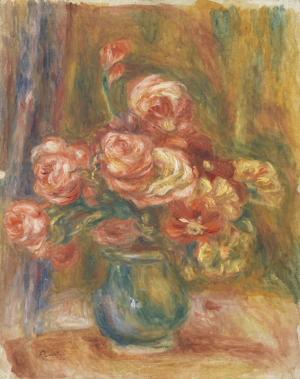 Vase mit Rosen von Pierre-Auguste Renoir