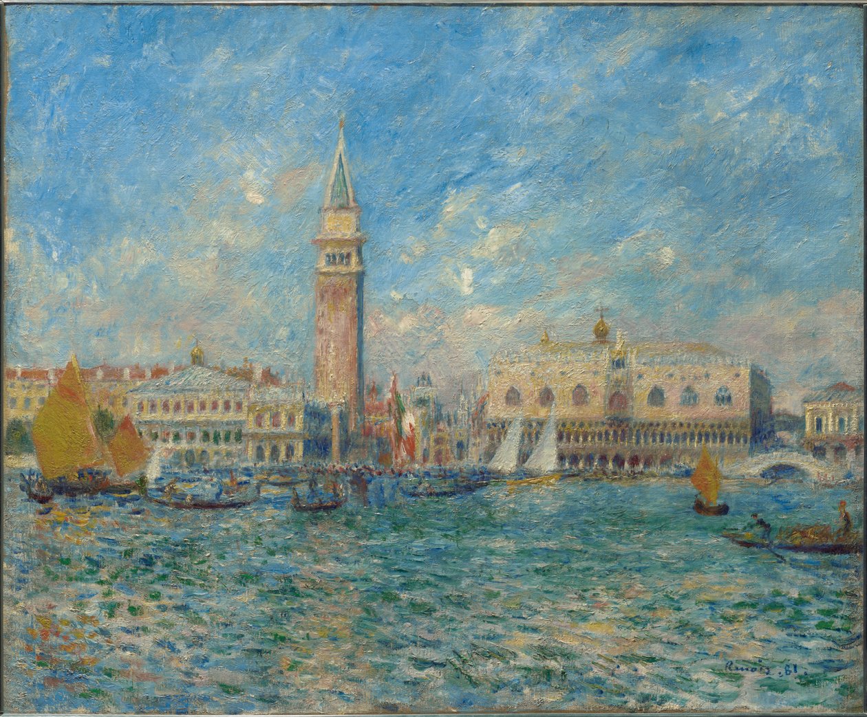 Venedig, der Dogenpalast von Pierre-Auguste Renoir