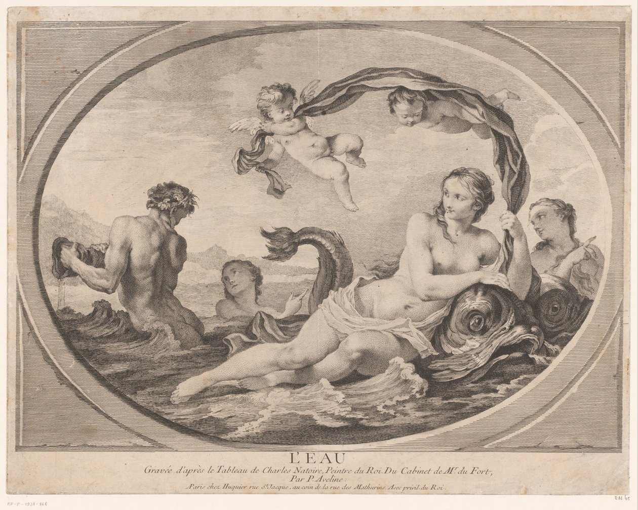 Allegorische Darstellung mit Amphitrite von Pierre Alexandre Aveline