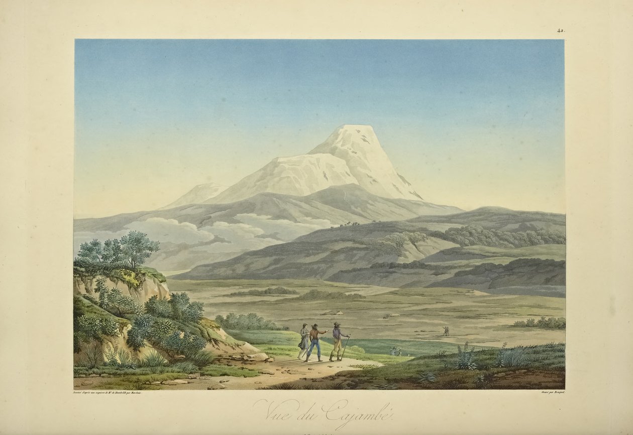 Ansicht von Cajambe, Illustration aus 