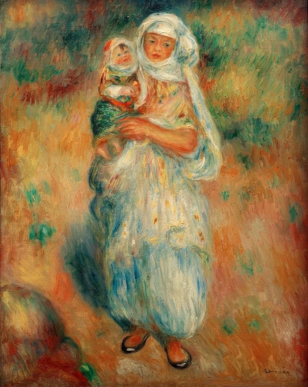 Algerierin mit Kind von Pierre-Auguste Renoir