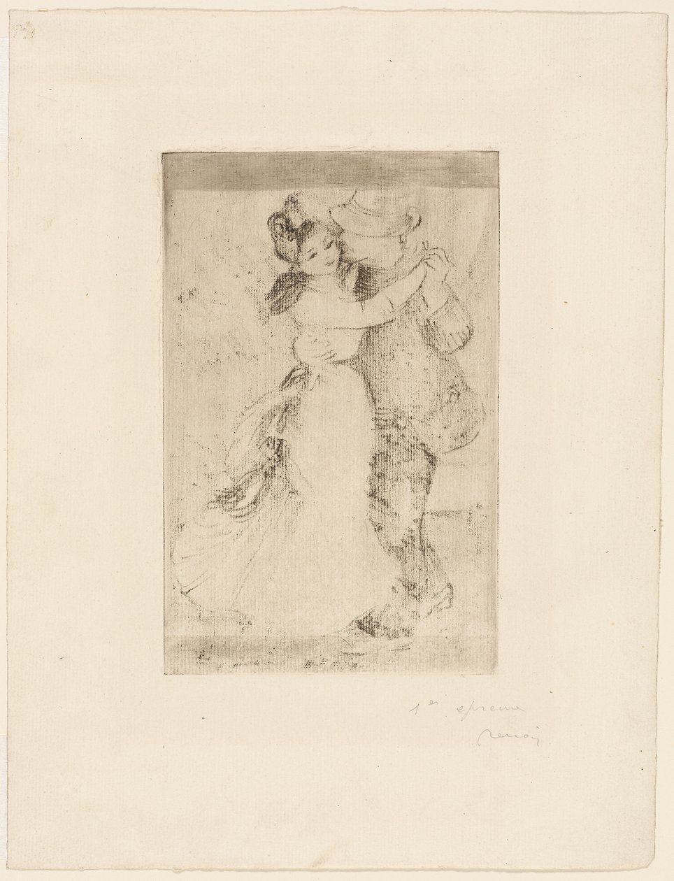 Tanz auf dem Land, ca. 1890 von Pierre Auguste Renoir